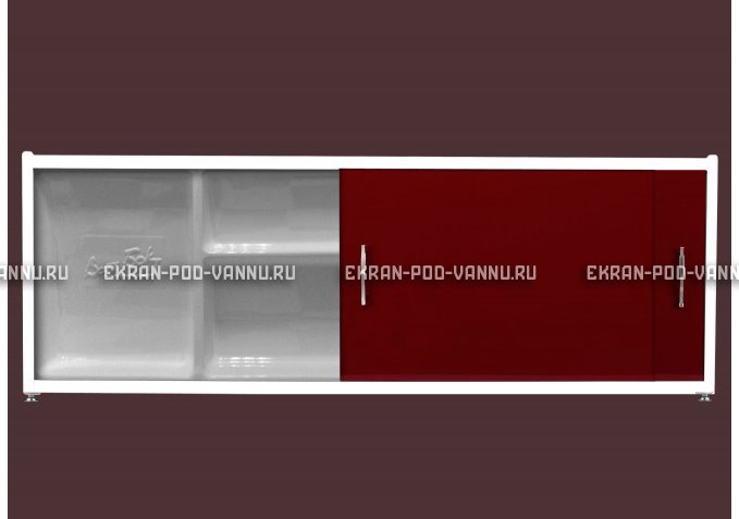 Экран с полочкой - Бордо – купить по цене 6880 руб. в интернет-магазине в городе Саранск картинка 1