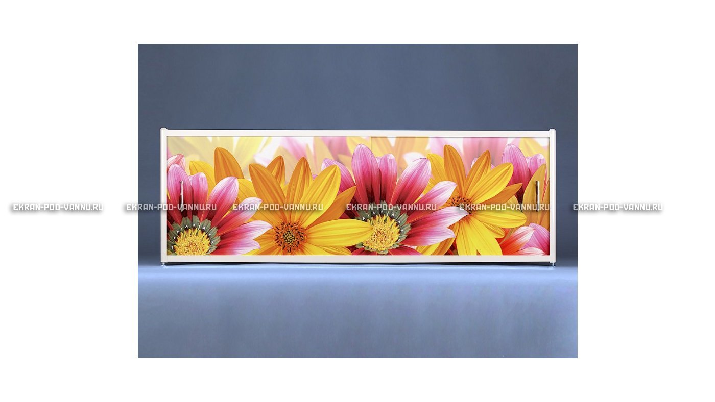Раздвижной ФОТО экран - Flowers – купить по цене 8500 руб. в интернет-магазине в городе Саранск картинка 6