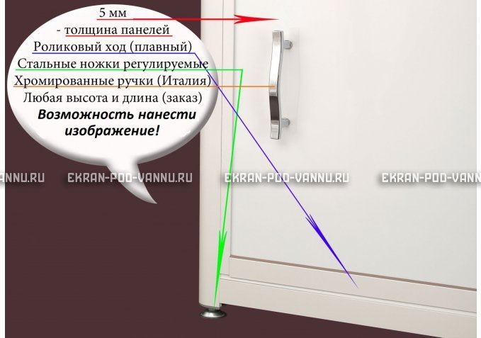 Экран на роликах EUROPLEX изображение 087 – купить по цене 12400 руб. в интернет-магазине в городе Саранск картинка 4
