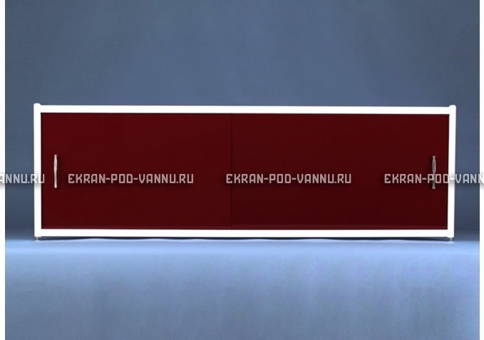 Раздвижной экран EUROPLEX Комфорт бордовый – купить по цене 7150 руб. в интернет-магазине в городе Саранск картинка 1