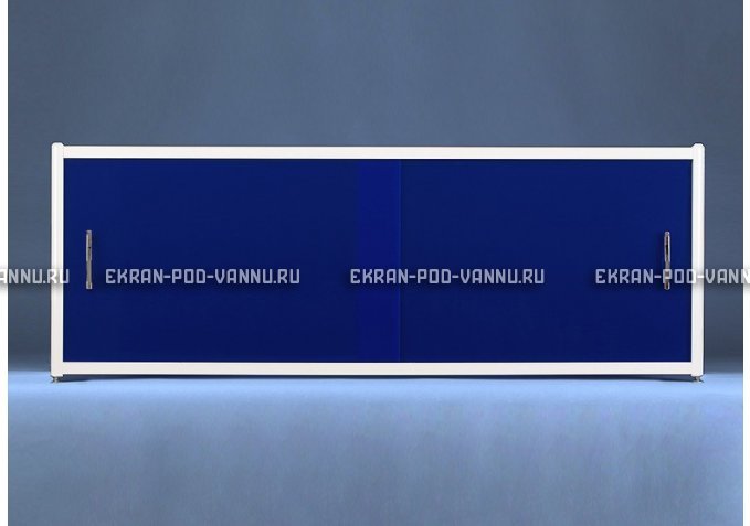 Раздвижной экран EUROPLEX Комфорт синий – купить по цене 6750 руб. в интернет-магазине в городе Саранск картинка 1