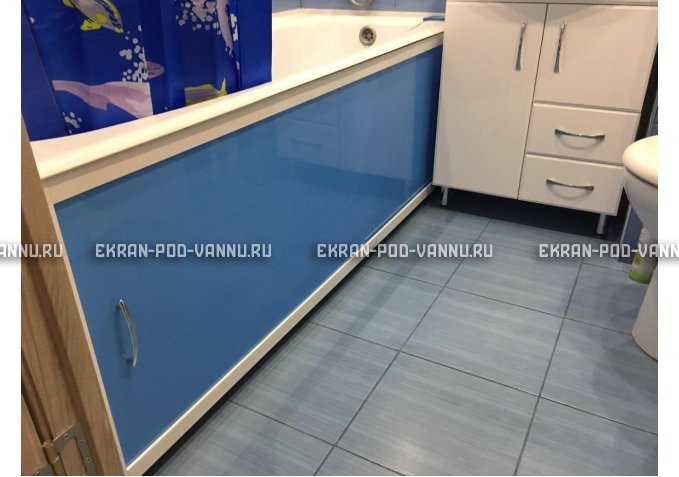 Раздвижной экран EUROPLEX Комфорт голубой – купить по цене 6750 руб. в интернет-магазине в городе Саранск картинка 3