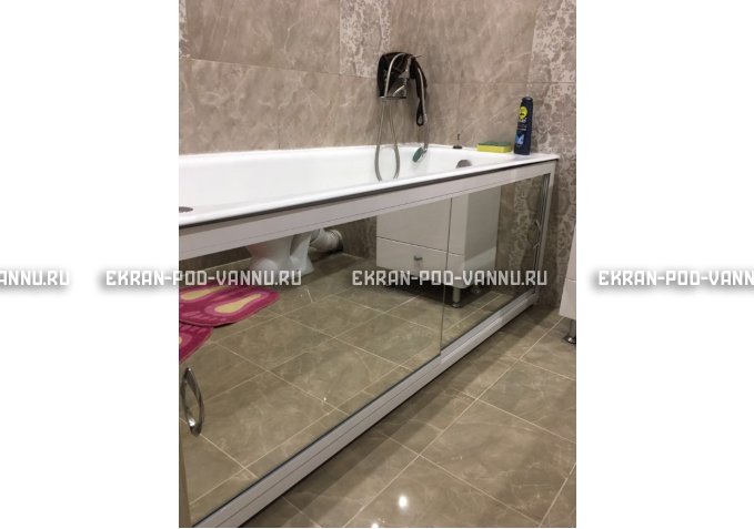 Раздвижной экран EUROPLEX Роликс Зеркальный – купить по цене 9700 руб. в интернет-магазине в городе Саранск картинка 9