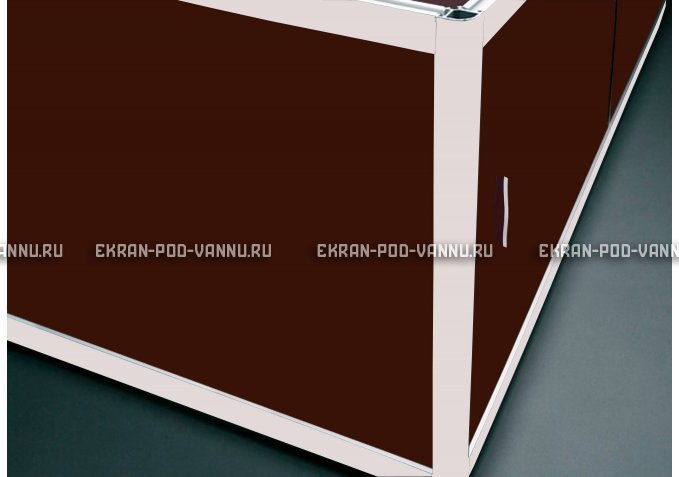 Угловой экран EUROPLEX Комфорт шоколад – купить по цене 8180 руб. в интернет-магазине в городе Саранск картинка 1