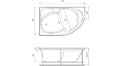 Акриловая ванна Relisan Sofi 170x105 – купить по цене 23480 руб. в интернет-магазине в городе Саранск картинка 17