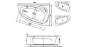 Акриловая ванна Relisan Zoya 140x90 – купить по цене 19000 руб. в интернет-магазине в городе Саранск картинка 13