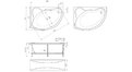 Акриловая ванна 1MarKa Catania 150x100 – купить по цене 17050 руб. в интернет-магазине в городе Саранск картинка 13