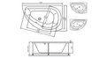 Акриловая ванна Vayer Ismena 160x105 – купить по цене 28350 руб. в интернет-магазине в городе Саранск картинка 21
